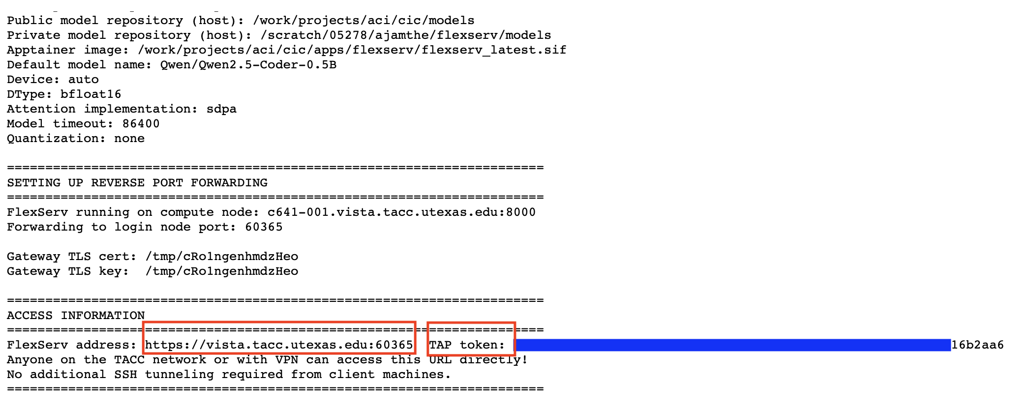 Step 5b: Vista_url_token