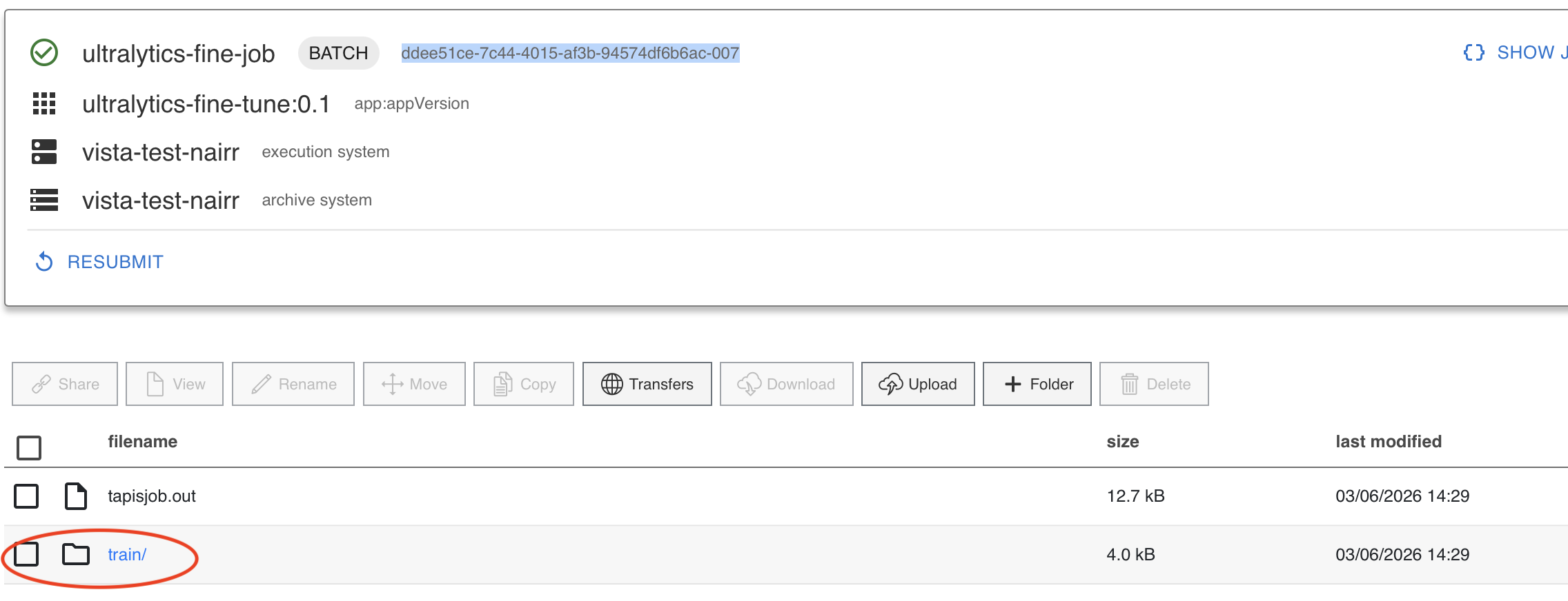 Step 4 - After Job completes