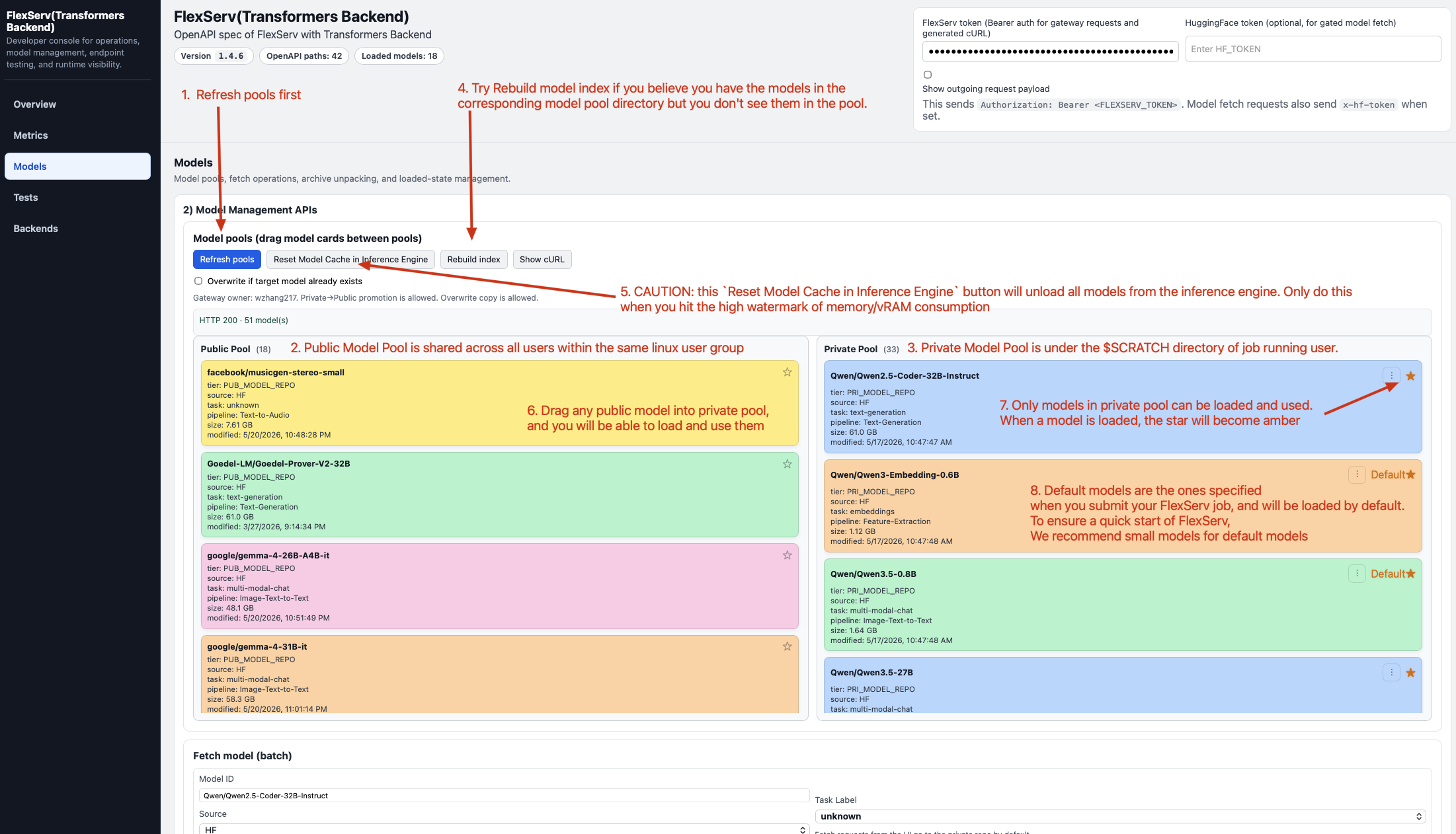 FlexServ Model Manager - Model Pools