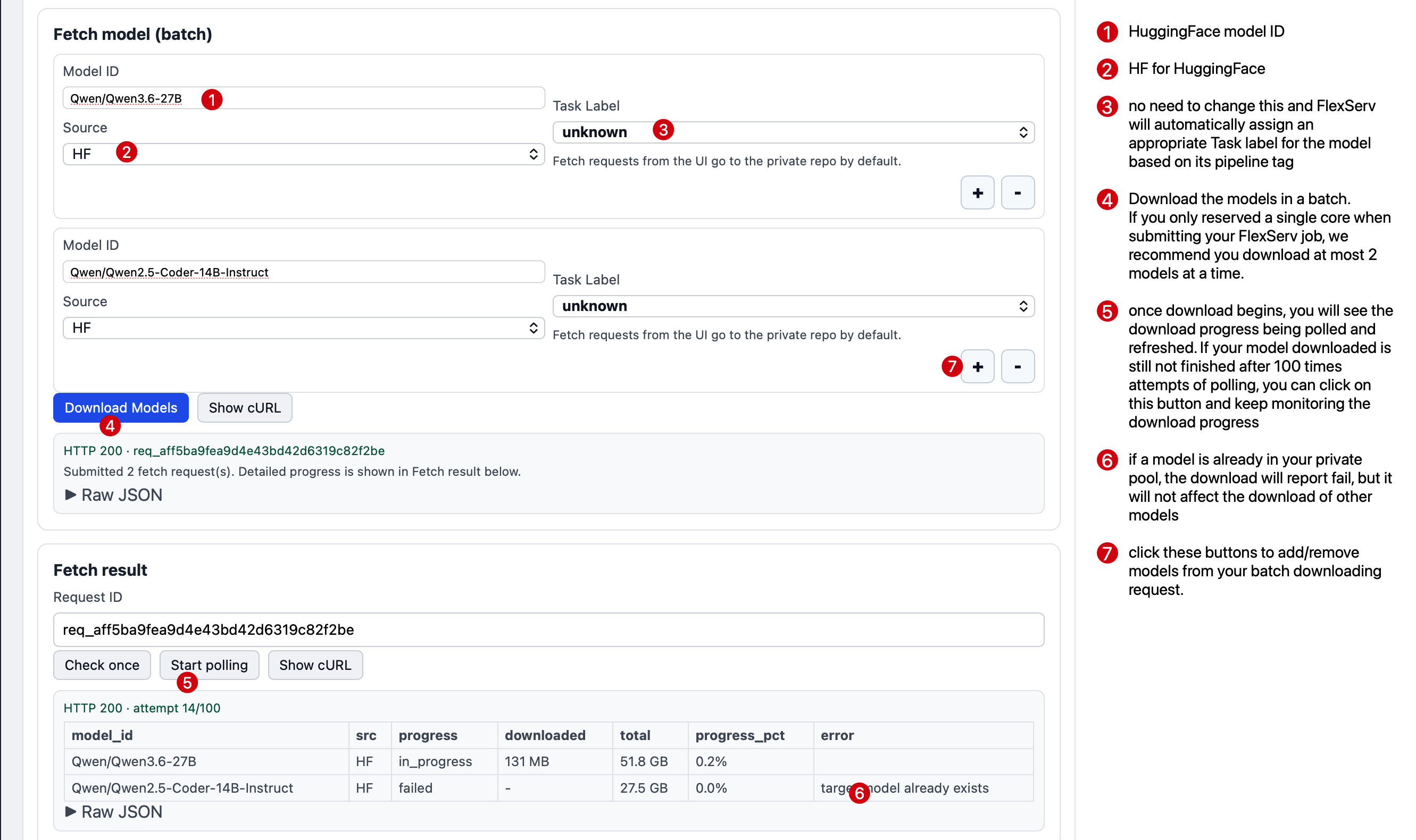 FlexServ Model Manager - Download