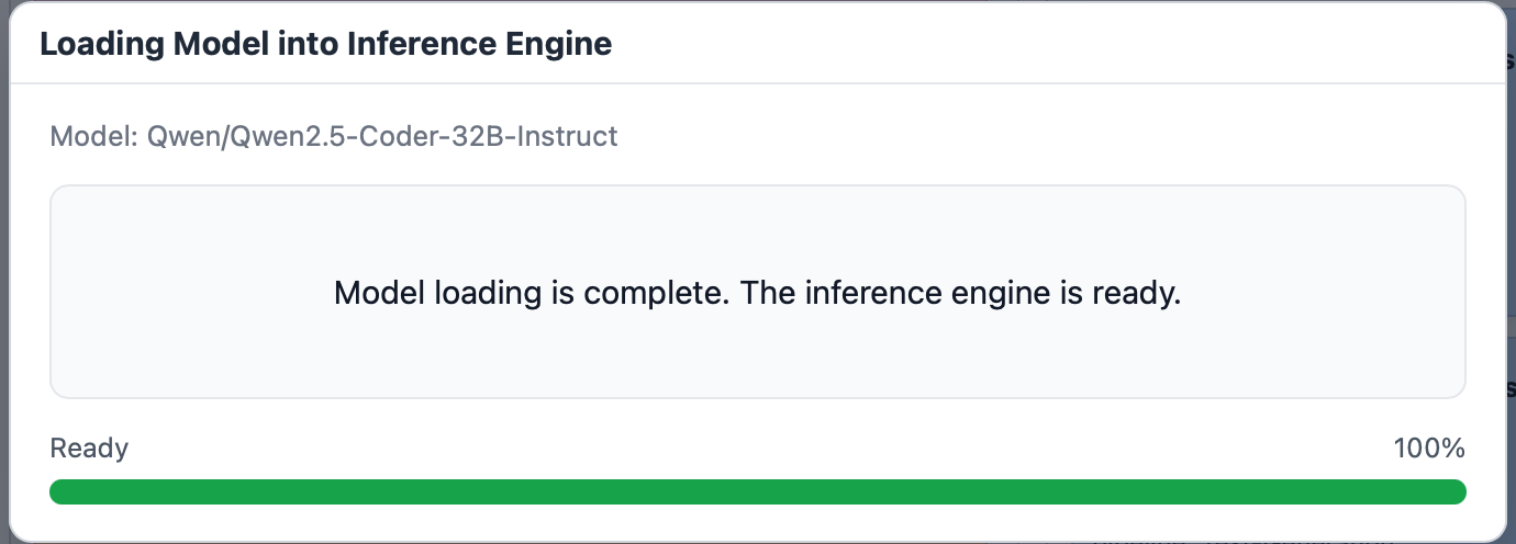 FlexServ Model Manager - Loading a Model