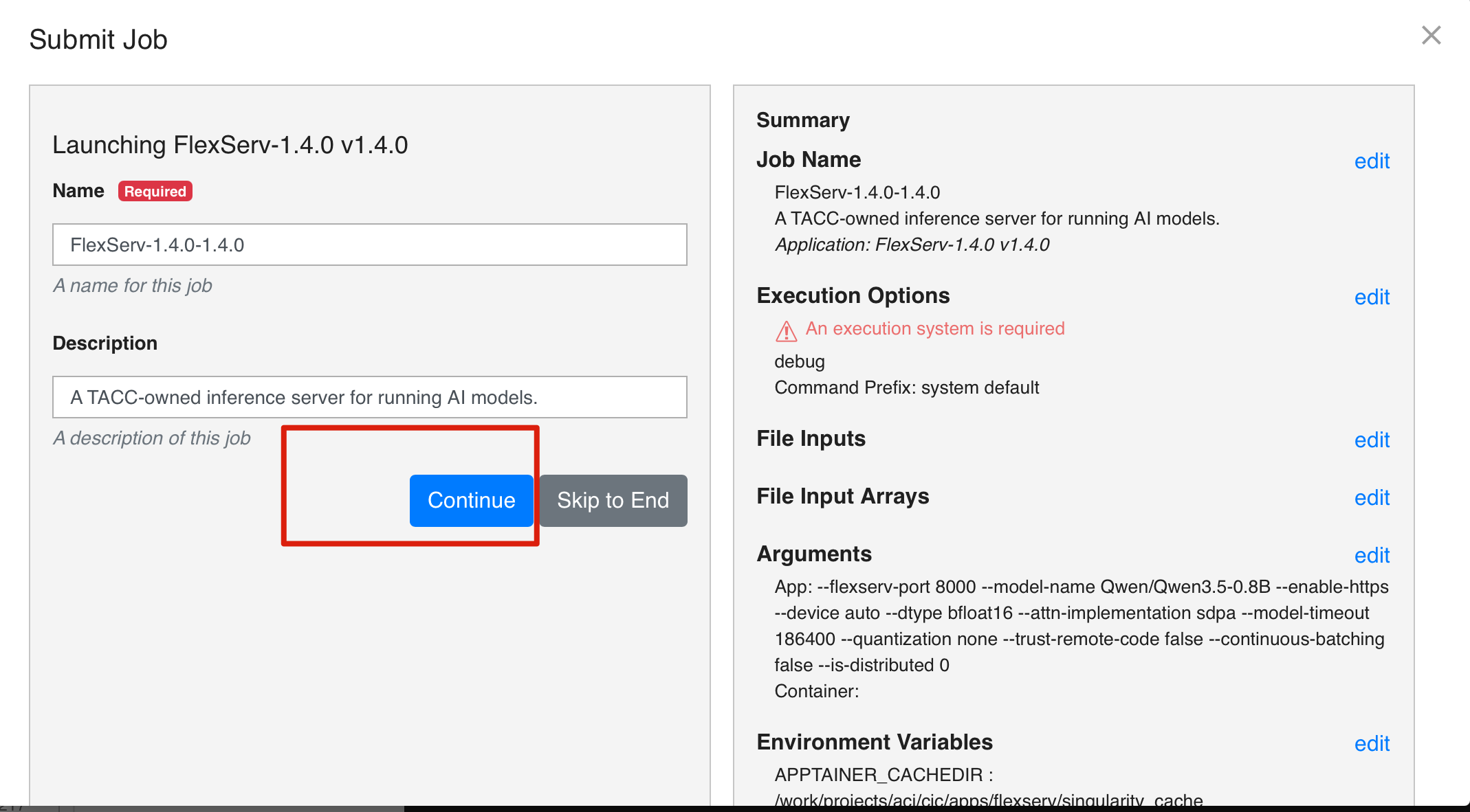 Step 2a: Job Summary